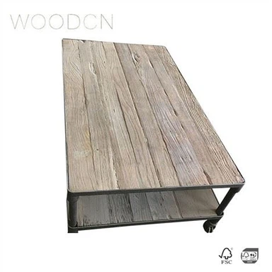 Solid Recycle Old Elm Solid Wood Spisebord