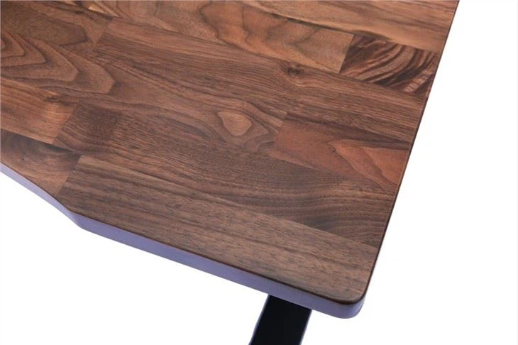 China Solid Black Walnut Office Desk Top Manufacturers